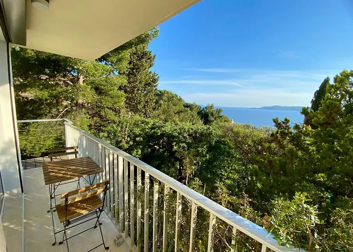 Renovated 1-bedroom With Sea View And Large Balcony Aiguebelle Le Lavandou